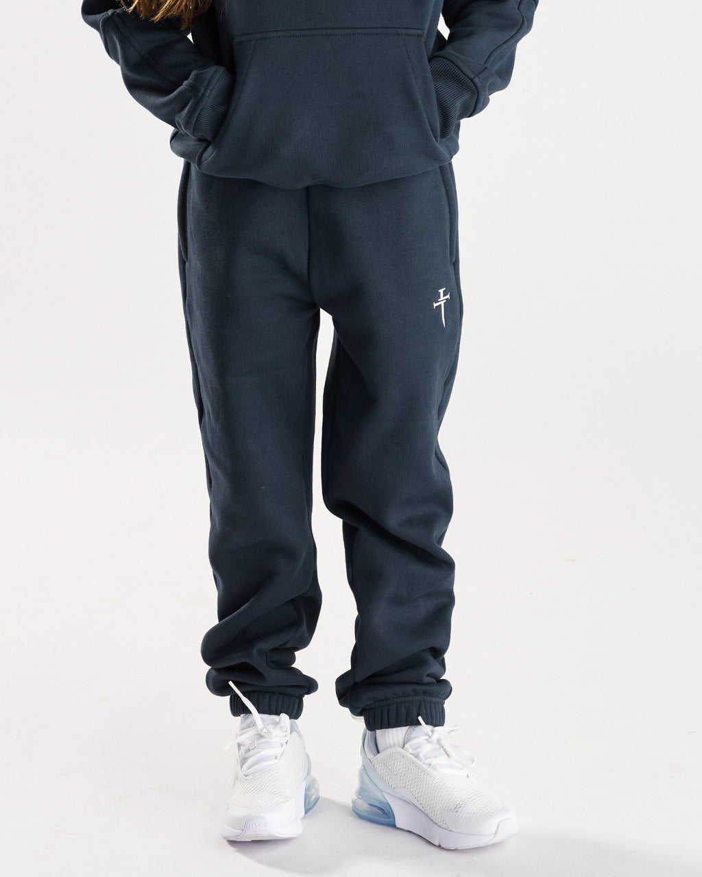 Youth Signature Fleece Sweatpants - Midnight Navy