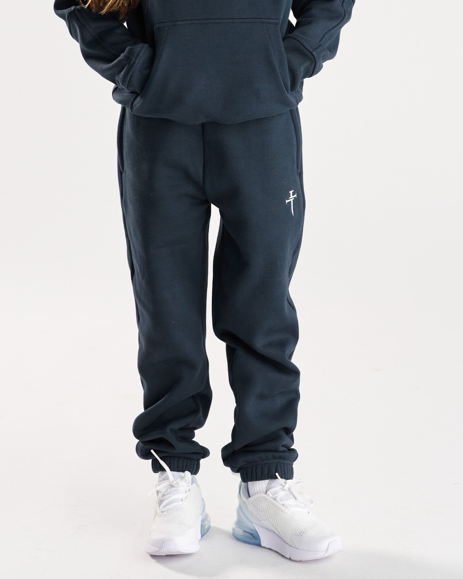 Youth Signature Fleece Sweatpants - Midnight Navy
