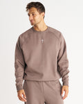 Signature Fleece Crewneck - Deep Taupe